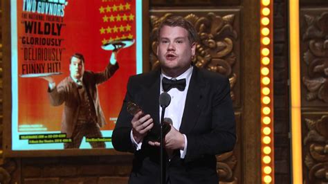 james corden controversial acceptance speech.